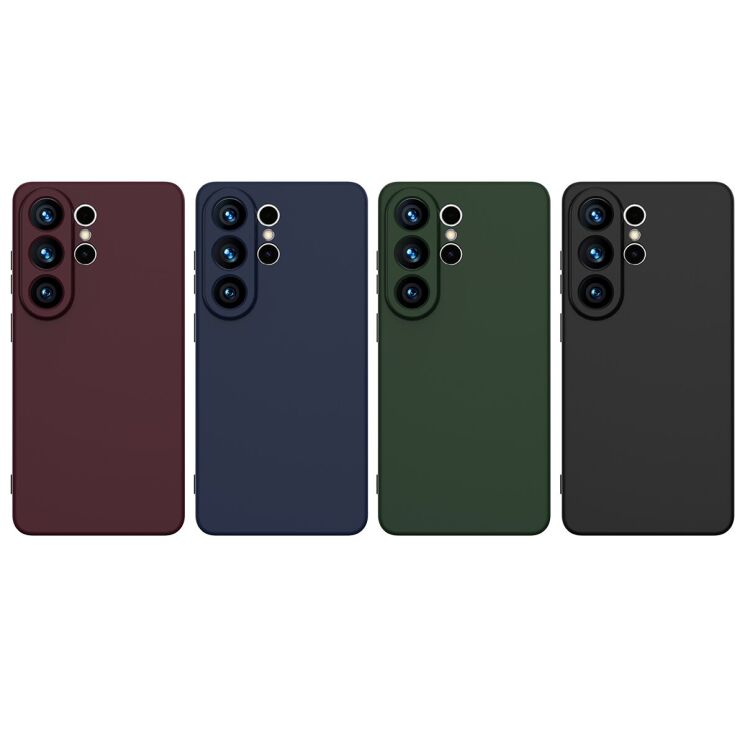 Защитный чехол Deexe Silicone Case with MagSafe для Samsung Galaxy S26 Ultra - Dark Blue: фото 2 из 9