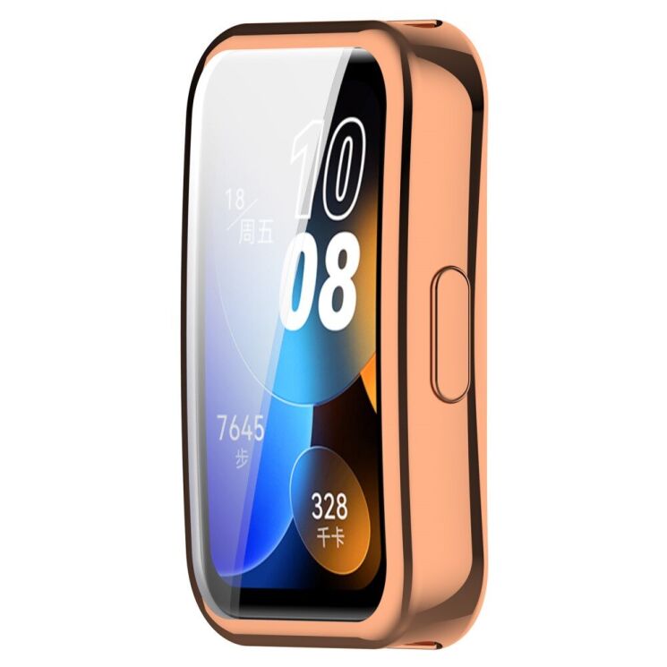 Защитный чехол Deexe Silicone Frame для Huawei Band 8 / 9 - Rose Gold: фото 4 из 8