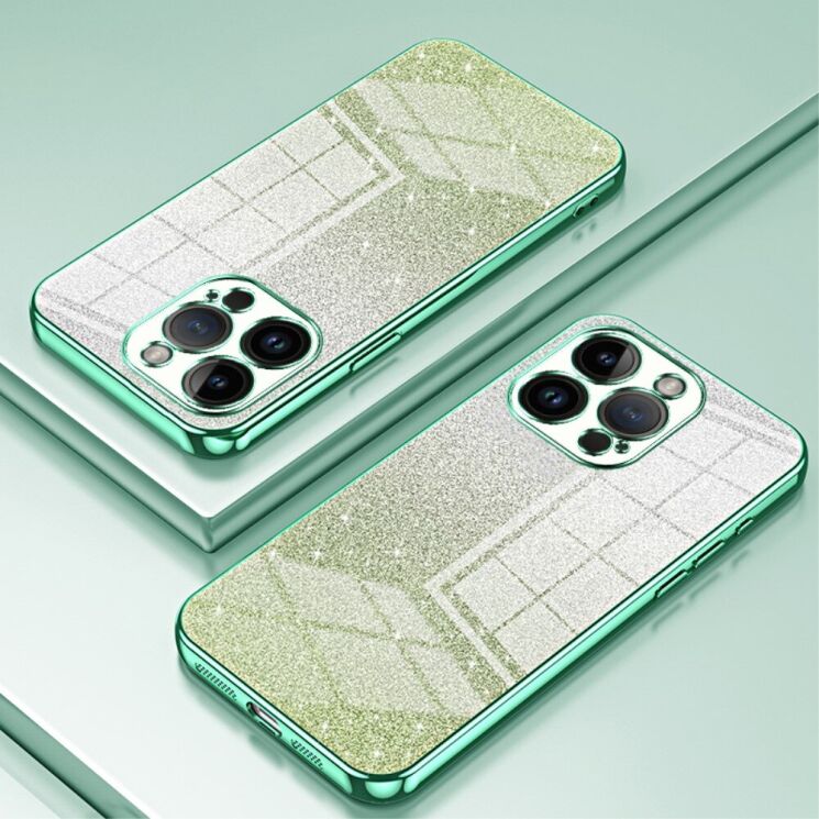 Защитный чехол Deexe Sparkles Cover для Apple iPhone 14 Pro - Green: фото 2 из 7