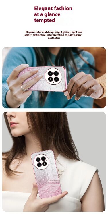 Захисний чохол Deexe Sparkles Cover для OnePlus 13 - Pink: фото 9 з 10