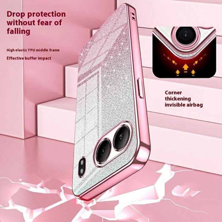 Захисний чохол Deexe Sparkles Cover для OnePlus Nord 4 - Pink: фото 10 з 10
