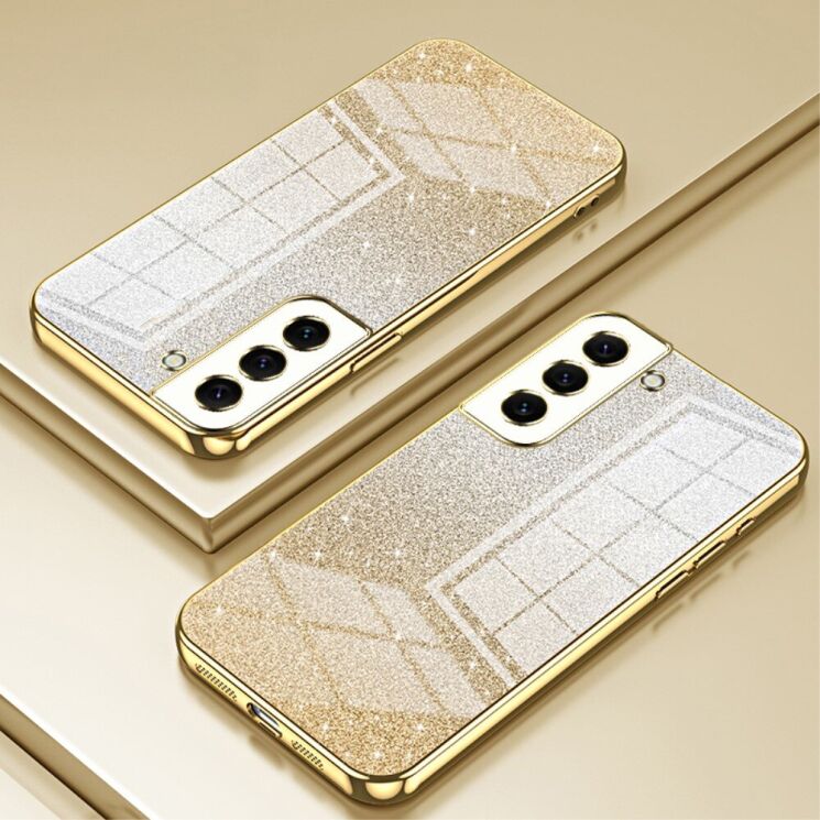 Защитный чехол Deexe Sparkles Cover для Samsung Galaxy S22 (S901) - Gold: фото 2 из 7