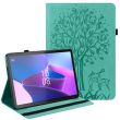 Защитный чехол Deexe Tree Print для Lenovo Tab P11 Gen 2 - Green (312714G)