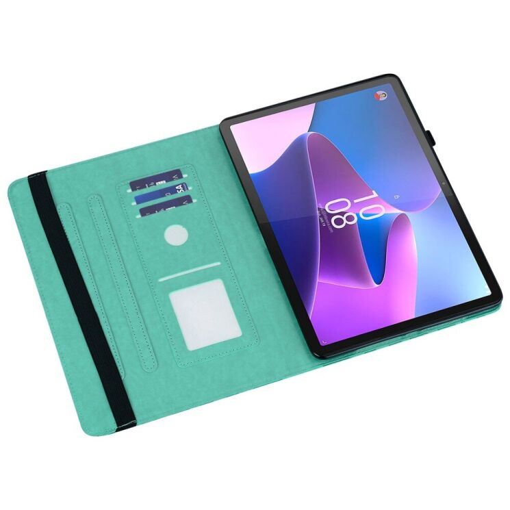 Защитный чехол Deexe Tree Print для Lenovo Tab P11 Gen 2 - Green: фото 2 из 11