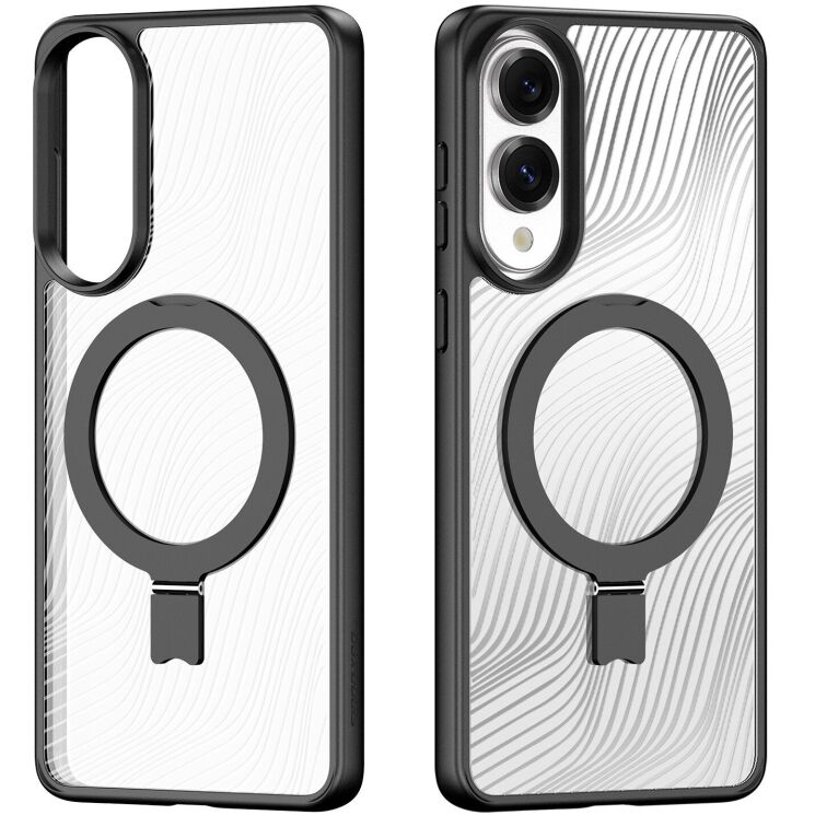 Захисний чохол DUX DUCIS Aimo Mag Series with Folding Stand для Samsung Galaxy S25 Edge (S937) - Black: фото 2 з 7