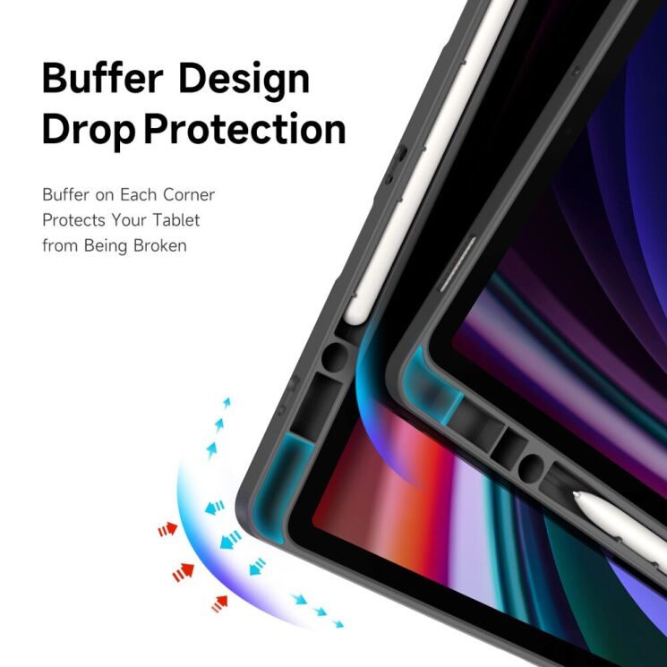 Защитный чехол DUX DUCIS Magi Series для Samsung Galaxy Tab S10 FE Plus - Black: фото 9 из 13