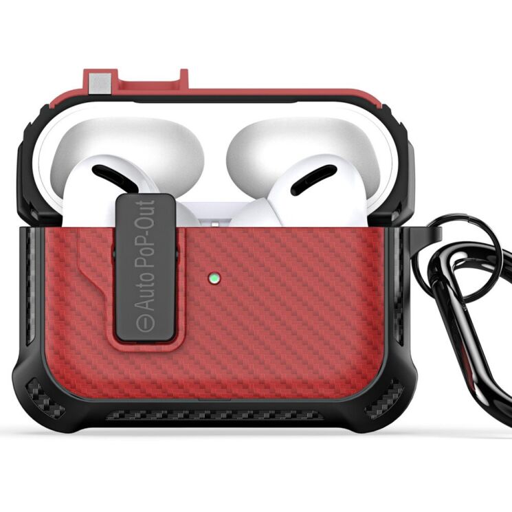 Защитный чехол DUX DUCIS PECI Series для Apple AirPods Pro 2 - Red: фото 1 из 19