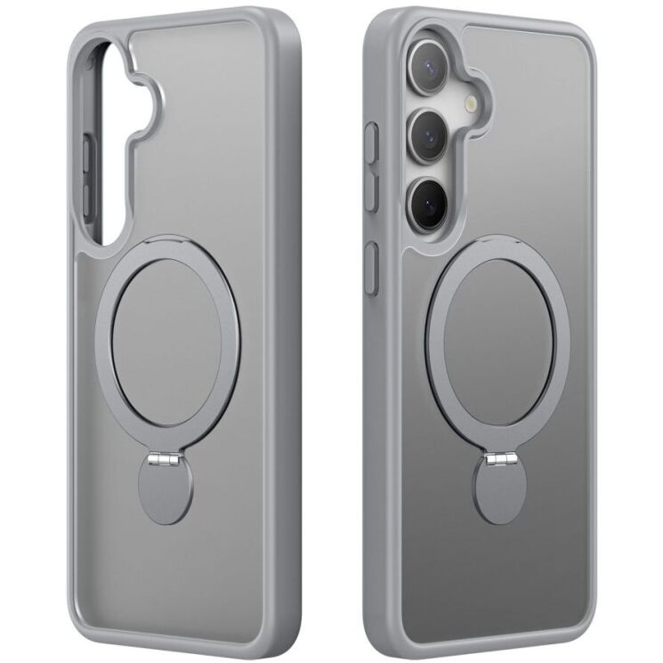 Защитный чехол DUX DUCIS Yind Series Stand для Samsung Galaxy S25 (S931) - Grey: фото 2 из 10