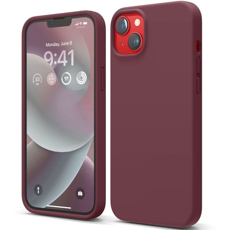 Защитный чехол Elago Silicone Case для Apple iPhone 14 Plus - Burgundy: фото 1 из 7