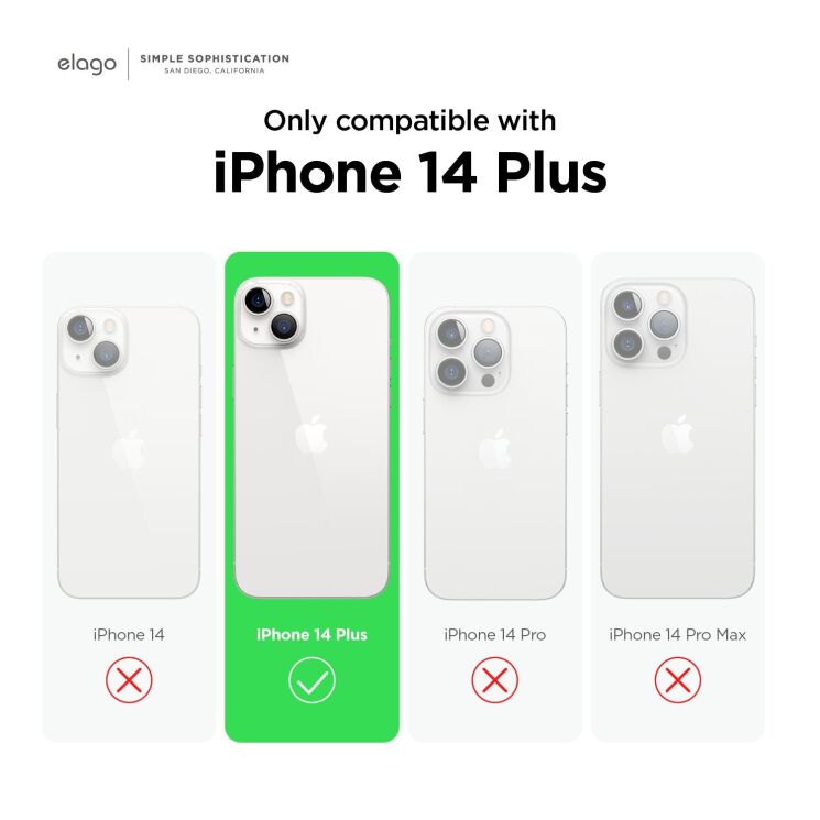 Защитный чехол Elago Silicone Case для Apple iPhone 14 Plus - Burgundy: фото 2 из 7