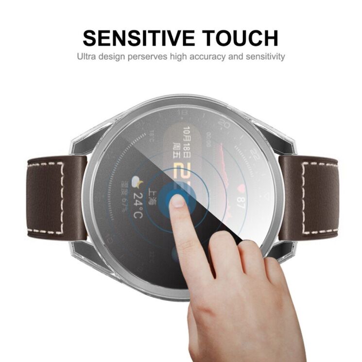 Защитный чехол Enkay Clear Case для Huawei Watch 3 Pro - Transparent: фото 7 из 9