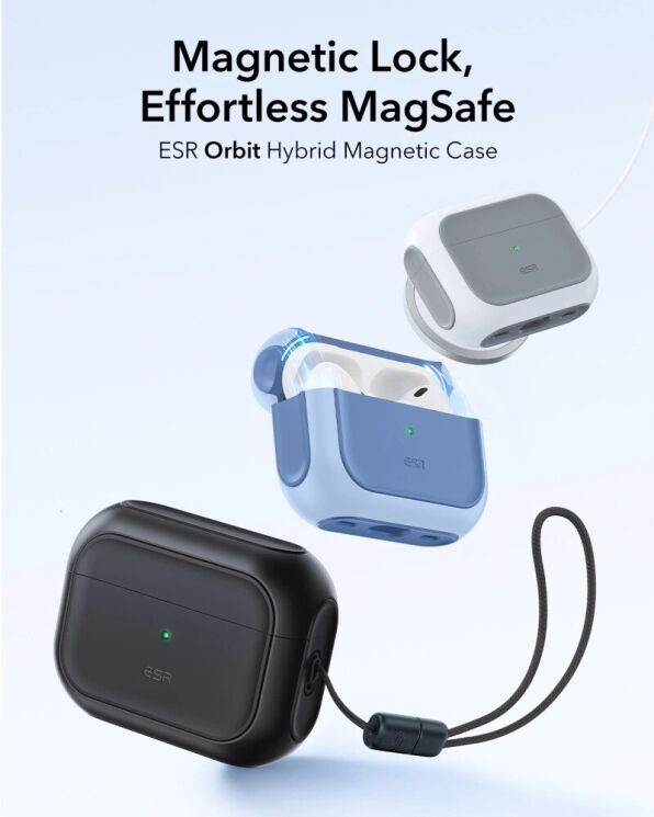 Защитный чехол ESR Orbit Halolock для AirPods Pro 3 (4894240289105) - Black: фото 2 из 8