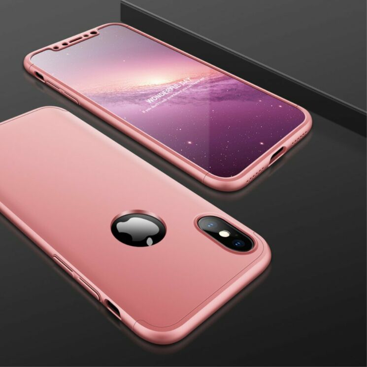 Защитный чехол GKK Double Dip Case (WL) для Apple iPhone XS Max - Rose Gold: фото 2 из 2