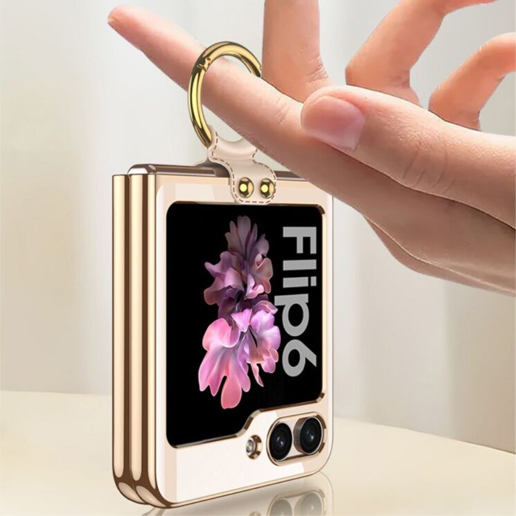 Защитный чехол GKK Elegant Case для Samsung Galaxy Flip 6 - Champagne Gold: фото 5 из 7