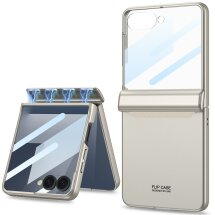 Защитный чехол GKK Magnetic Fold для Samsung Galaxy Flip 7 - Titanium Grey: фото 1 из 8