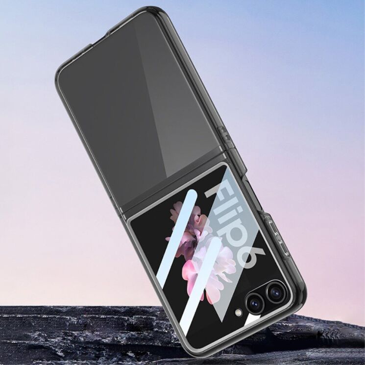 Защитный чехол GKK Translucent для Samsung Galaxy Flip 6 - Transparent Purple: фото 8 из 8