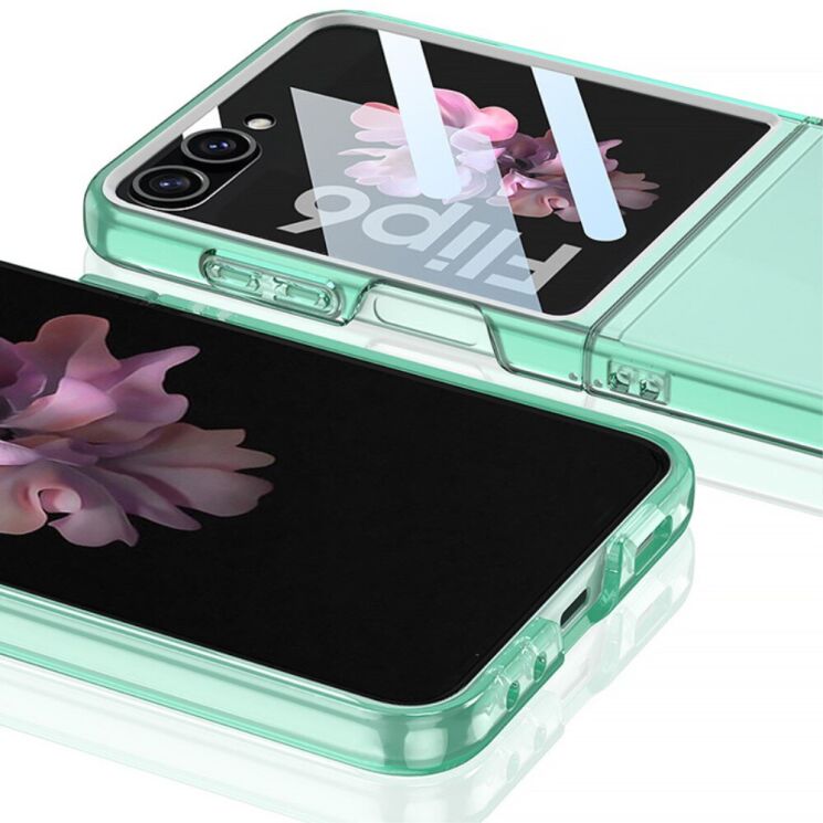 Защитный чехол GKK Translucent для Samsung Galaxy Flip 6 - Transparent Purple: фото 4 из 8