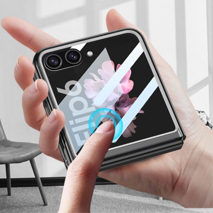 Защитный чехол GKK Translucent для Samsung Galaxy Flip 6 - Transparent Purple: фото 6 из 8