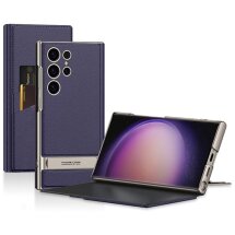 Защитный чехол GKK Wallet Case для Samsung Galaxy S23 Ultra (S918) - Purple: фото 1 из 7