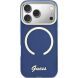 Защитный чехол Guess IML Script Metal MagSafe для iPhone 17 Pro Max (GUHMP17X5HTCSMSB) - Blue (402880L). Фото 2 из 9