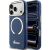 Защитный чехол Guess IML Script Metal MagSafe для iPhone 17 Pro Max (GUHMP17X5HTCSMSB) - Blue: фото 1 из 9
