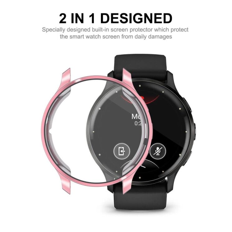 Защитный чехол HAT PRINCE Protective Frame для Garmin Venu 3S - Silver: фото 3 из 8