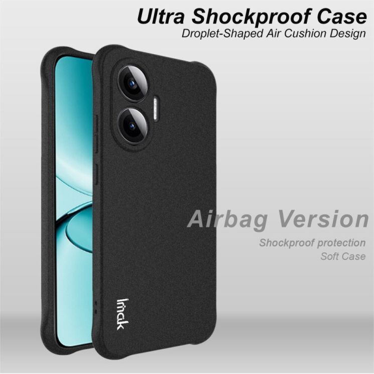 Защитный чехол IMAK Airbag MAX Case для Xiaomi Poco F7 - Matte Black: фото 4 из 7