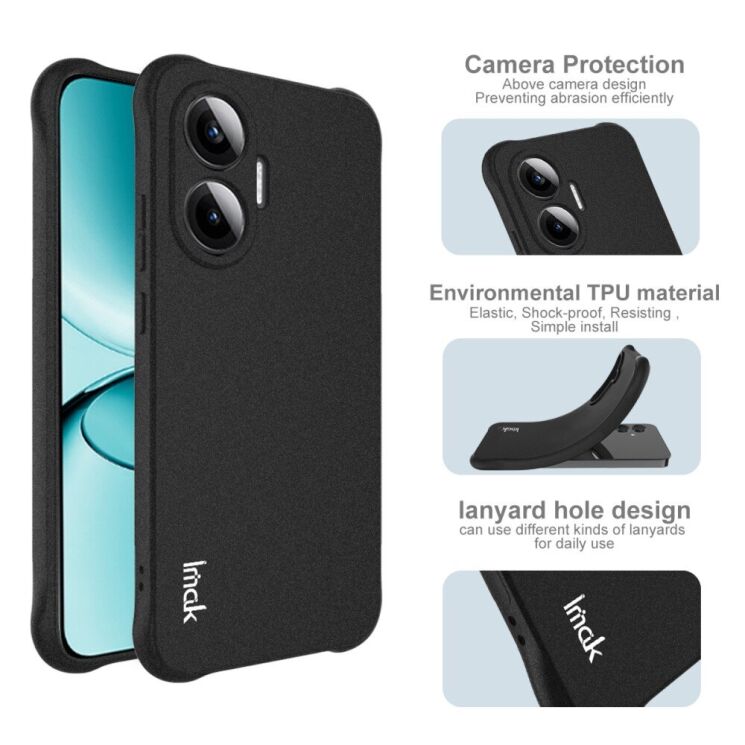 Защитный чехол IMAK Airbag MAX Case для Xiaomi Poco F7 - Matte Black: фото 6 из 7