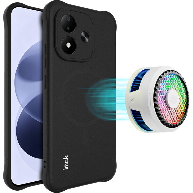 Защитный чехол IMAK Airbag Sand Case with MagSafe для Xiaomi Redmi Note 17 (4G/5G) - Matte Black (430034MB) Защитный чехол IMAK Airbag Sand Case with MagSafe для Xiaomi Redmi Note 17 (4G/5G) - Matte Black: фото 2 из 11