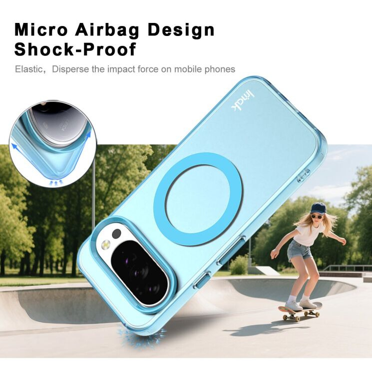 Захисний чохол IMAK Candy Series Magnetic для Google Pixel 10 / 10 Pro - Blue: фото 4 з 9