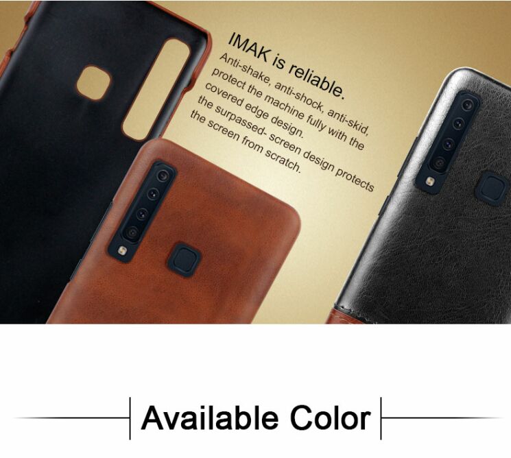 Захисний чохол IMAK Leather Series для Samsung Galaxy A9 2018 (A920) - Brown: фото 9 з 9