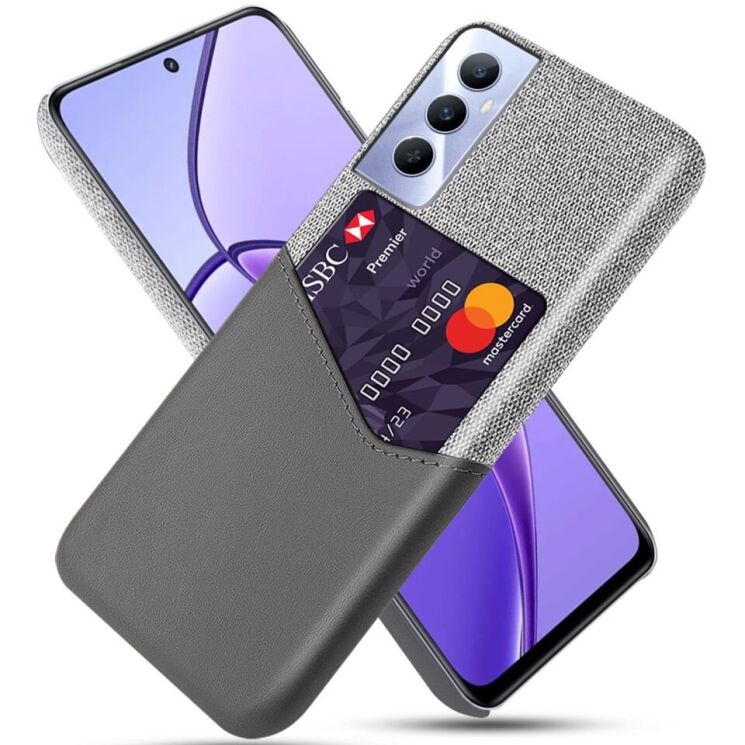 Захисний чохол KSQ Business Pocket для Realme C65 - Grey: фото 1 з 4