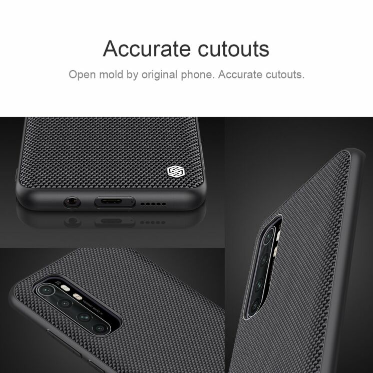 Защитный чехол NILLKIN Textured Hybrid Case для Xiaomi Mi Note 10 Lite - Black: фото 12 из 17