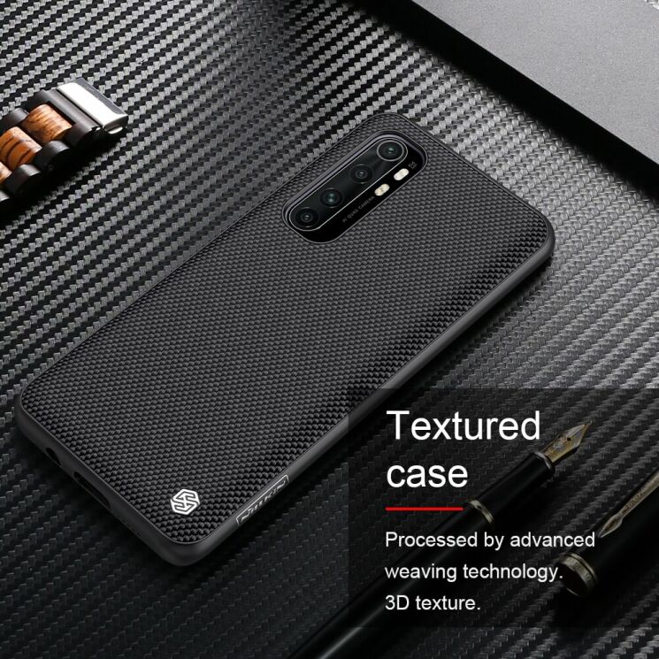 Защитный чехол NILLKIN Textured Hybrid Case для Xiaomi Mi Note 10 Lite - Black: фото 9 из 17