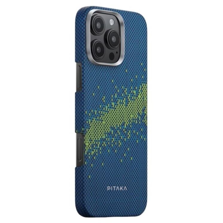 Защитный чехол Pitaka Tactile Woven StarPeak Lumintex для Apple iPhone 16 Pro (KI1603PMYG) - Milky Way Galaxy: фото 2 из 10