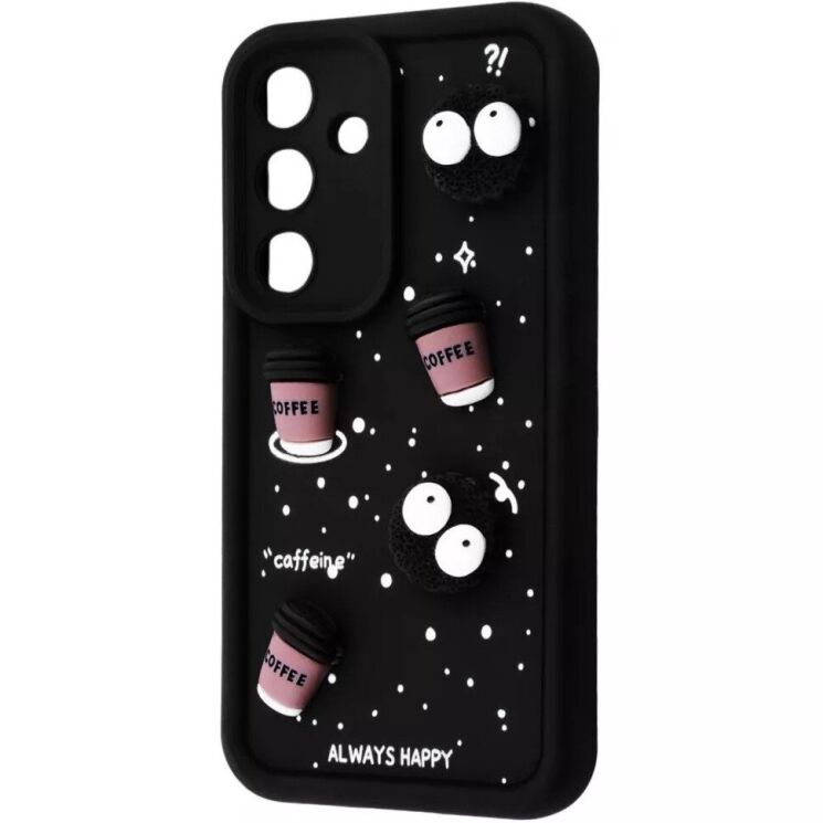 Защитный чехол Pretty Things Case для Samsung Galaxy A56 (A566) - Black / Coffee: фото 1 из 6