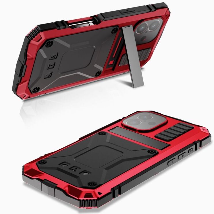 Защитный чехол R-JUST Military для Apple iPhone 16 - Red: фото 2 из 9