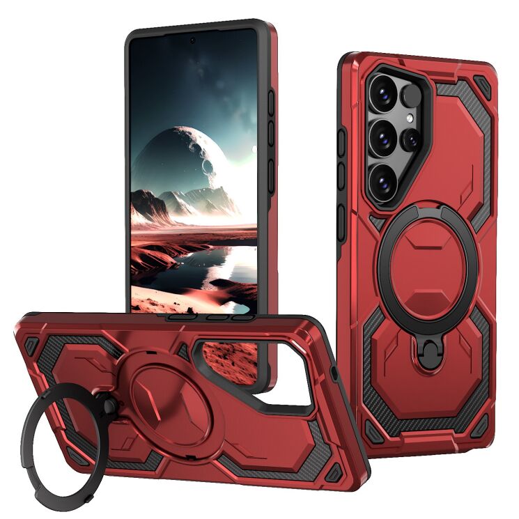 Захисний чохол Reframe Hybrid Magnetic для Samsung Galaxy S25 Ultra (S938) - Red: фото 1 з 7