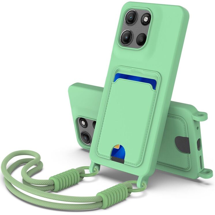 Захисний чохол Reframe Silicone Holder для Motorola Moto G15 / G15 Power / G17 Power - Green: фото 1 з 7