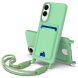 Захисний чохол Reframe Silicone Holder для Samsung Galaxy S25 Edge (S937) - Green (377573G). Фото 1 з 7