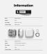 Захисний чохол Ringke Air (FH) для Samsung Galaxy Buds 4 / Buds 4 Pro (8800328818903) - Clear Black (407428B). Фото 14 з 14