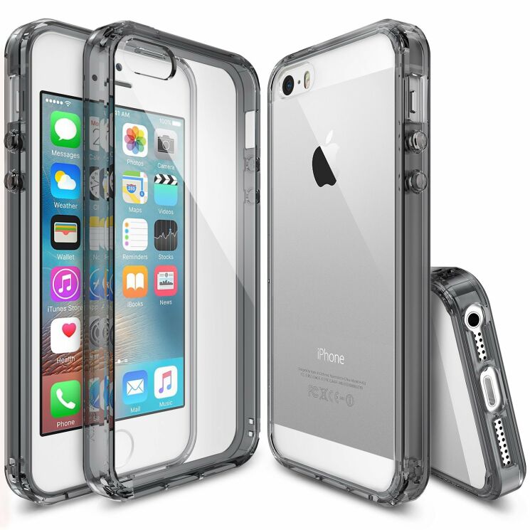 Защитный чехол RINGKE Fusion для iPhone 5/5S/SE - Black: фото 1 из 6