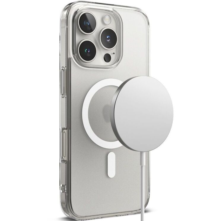 Защитный чехол Ringke Fusion Magnetic для Apple iPhone 16 Pro Max (8809961789502) - Matte Clear (366384MC) Защитный чехол Ringke Fusion Magnetic для Apple iPhone 16 Pro Max (8809961789502) - Matte Clear: фото 3 из 16