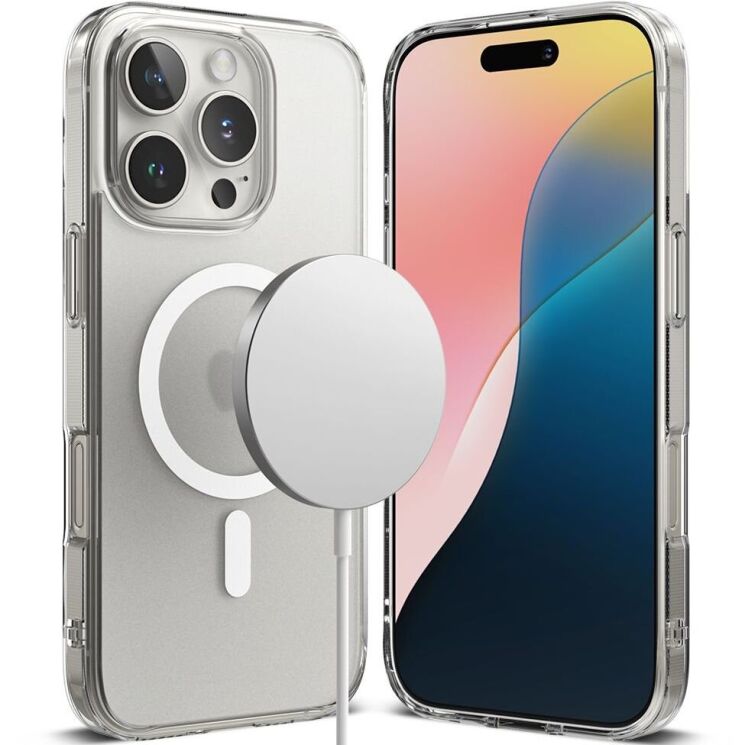Защитный чехол Ringke Fusion Magnetic для Apple iPhone 16 Pro Max (8809961789502) - Matte Clear (366384MC) Защитный чехол Ringke Fusion Magnetic для Apple iPhone 16 Pro Max (8809961789502) - Matte Clear: фото 1 из 16