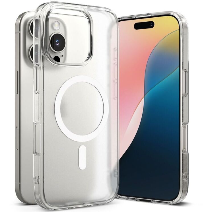 Защитный чехол Ringke Fusion Magnetic для Apple iPhone 16 Pro Max (8809961789502) - Matte Clear (366384MC) Защитный чехол Ringke Fusion Magnetic для Apple iPhone 16 Pro Max (8809961789502) - Matte Clear: фото 2 из 16