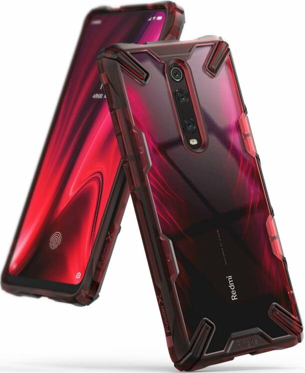 Захисний чохол RINGKE Fusion X для Xiaomi Mi 9T / Mi 9T Pro / Redmi K20 / Redmi K20 Pro - Ruby Red: фото 1 з 8