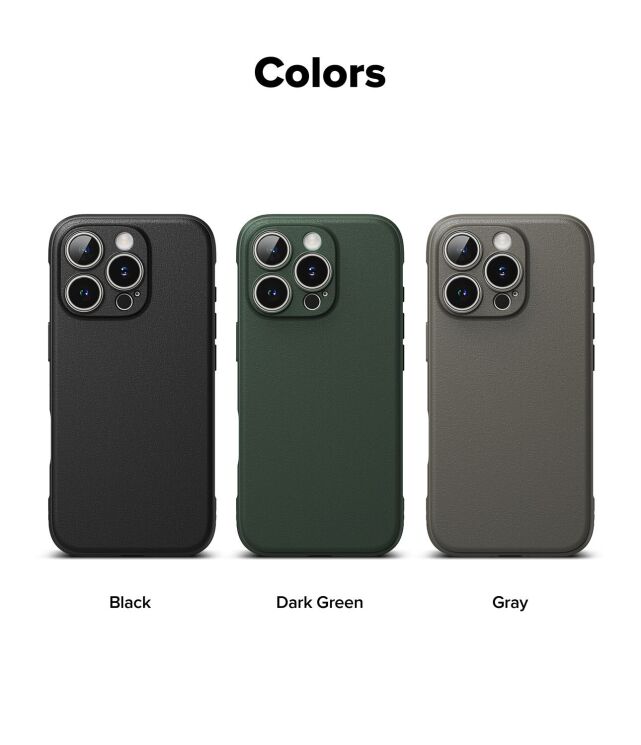 Защитный чехол Ringke Onyx для iPhone 16 Pro (8809961789892) - Dark Green (380074DG) Защитный чехол Ringke Onyx для iPhone 16 Pro (8809961789892) - Dark Green: фото 12 из 12