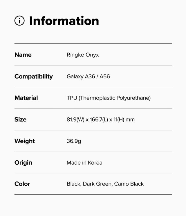 Защитный чехол Ringke Onyx для Samsung Galaxy A36 (A366) / A56 (A566) 8800293852308 - Dark Green: фото 15 из 15