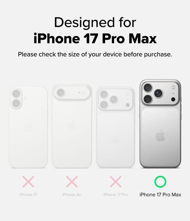 Захисний чохол Ringke UX Magnetic для iPhone 17 Pro Max (8800328810655) - Clear: фото 3 з 11