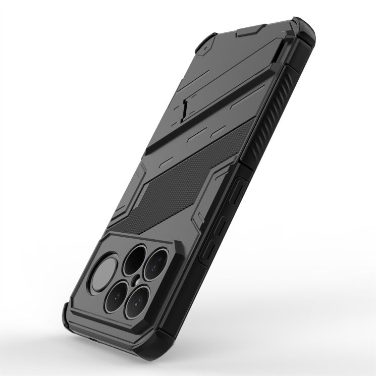 Захисний чохол з підставкою Deexe Bibercas для Xiaomi Poco F8 Ultra - Black: фото 3 з 6